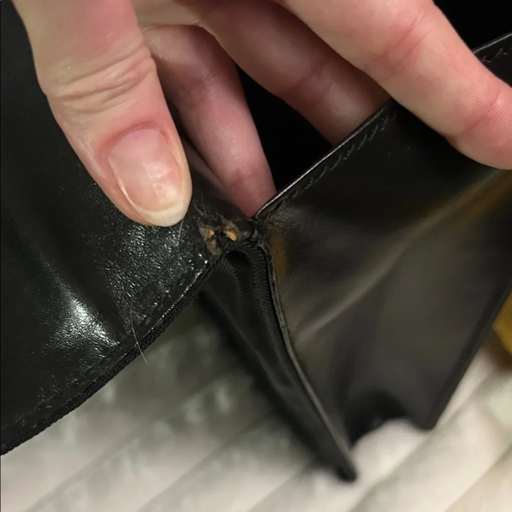 Gucci Black Nylon and Leather Combination Lock Briefcase